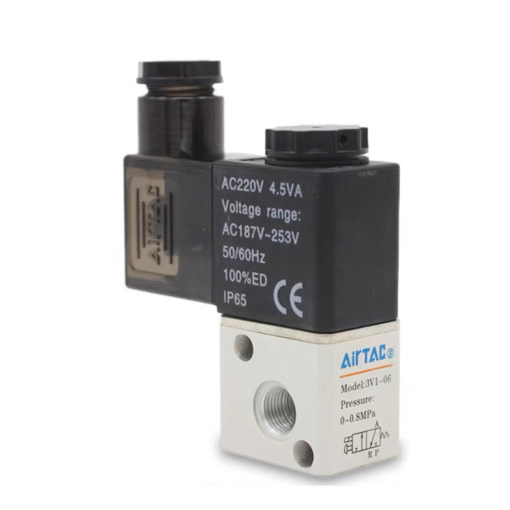 Airtac 3V1-06: Solenoid valve(3/2 way) - 3V1-0606FT