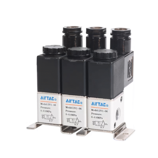 Airtac 3V1-06: Solenoid valve(3/2 way) valve+manifold - 3V1-0606F16FIT